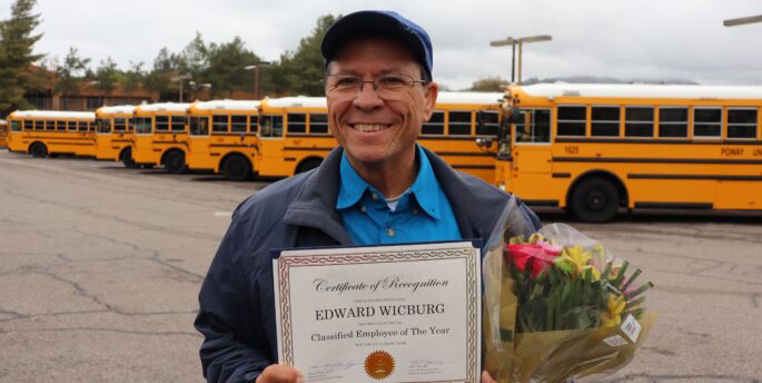 PSEA congratulates Edward Wicburg, School Bus Driver
