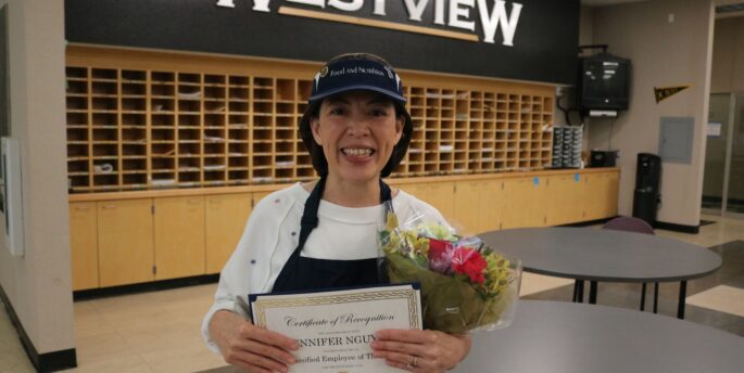 PSEA congratulates Jennifer Nguyen, Food and Nutrition Assistant II, Westview High School