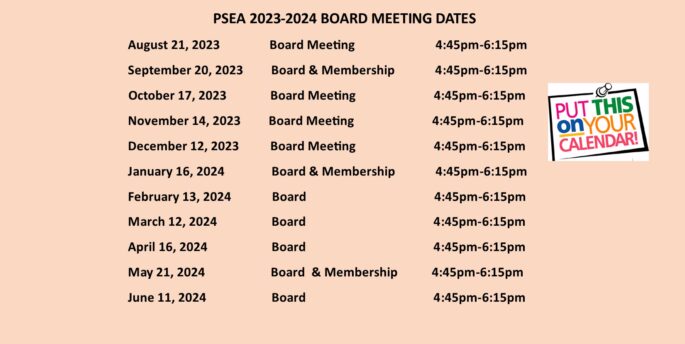 2023-2024 Board Meeting Dates 
